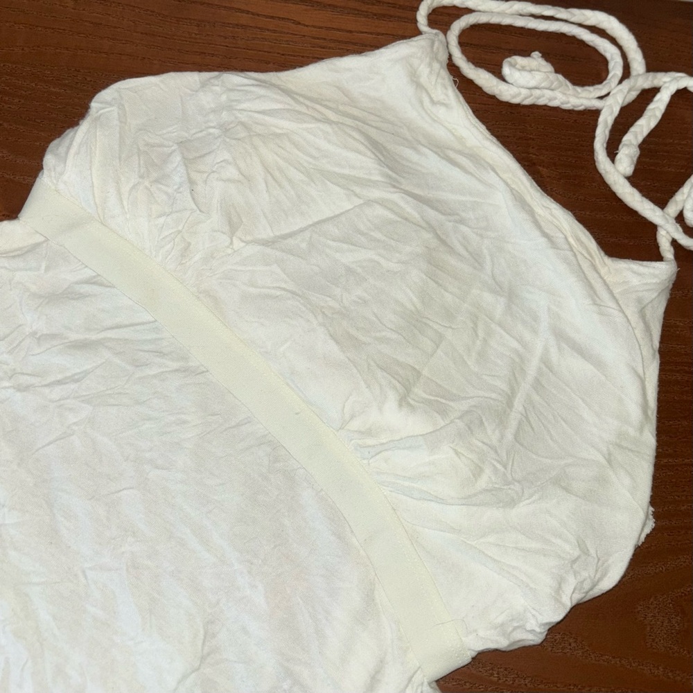 White Ruffled Halter Top by Banana Republic - Picture 8 of 9